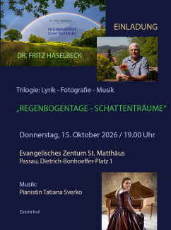 Plakat zur Autorenlesung mit Dr. Haselbeck