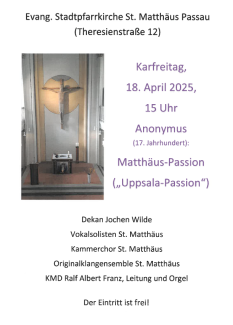 Einladung zur "Uppsala-Passion"